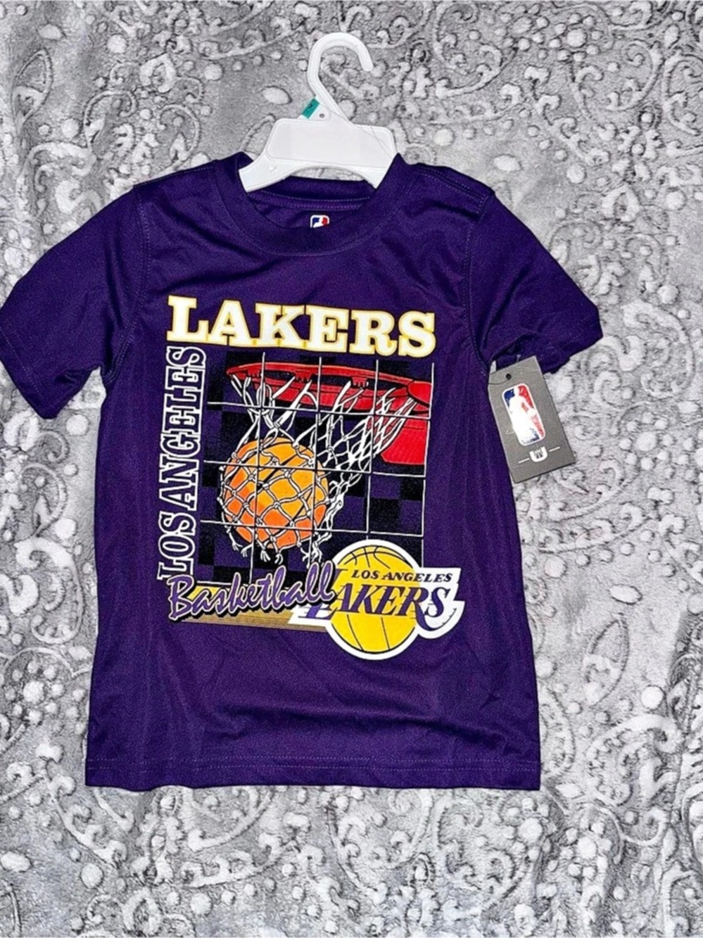 NBA Lakers Graphic Tee NWT in Purple